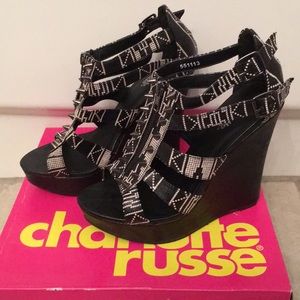 Aztec Charlotte Russe wedges